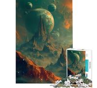 Rompecabezas para Adolescentes de 1000 Piezas Juguetes Space Oasis Juegos educativos Juego Imposible Corte de precisión Regalos de Amigo Invisible (tamaño 38x52cm)