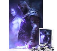 Rompecabezas para Adolescentes de 1000 Piezas Juramento del Guerrero Vínculo etéreo Decoración del hogar Juguetes Regalos para el Amigo Secreto Juegos Familiares Ayuda a ejercitar el Cerebro 50x75cm