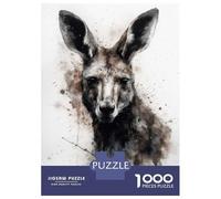 Rompecabezas para Adolescentes De 1000 Piezas Kangaroo Beauty Rompecabezas para Adultos Juego De Ingenio Decoración De Pared Regalos para Reducir El Estrés 38x26cm/1000pcs