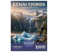 Rompecabezas para Adolescentes De 1000 Piezas Kenai Fjords National Park Rompecabezas para Adultos Juego Práctico Mejora La Memoria Gran Regalo para Jugar 38x26cm/1000pcs