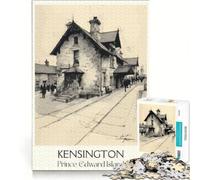 Rompecabezas para Adolescentes de 1000 Piezas Kensington, Juego Educativo, decoración, Lista de Deseos con Papá Noel 38x26cm