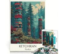 Rompecabezas para Adolescentes de 1000 Piezas, Ketchikan, Alaska, Juego Familiar, Actividades Divertidas en casa, Regalo de cumpleaños, Regalos de Viaje 38x26cm