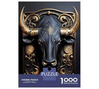 Rompecabezas para Adolescentes De 1000 Piezas King Golden Bull Art Deco Rompecabezas para Adultos Juego De Ingenio Una Obra De Arte Actividades Divertidas En Casa 52x38cm/1000pcs