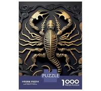 Rompecabezas para Adolescentes De 1000 Piezas King Golden Scorpion Rompecabezas para Adultos Juguetes Antiestrés Regalo De Cumpleaños Cumpleaños 70x50cm/1000pcs