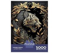 Rompecabezas para Adolescentes De 1000 Piezas King Tiger of The Jungle Rompecabezas para Adultos Juegos Familiares Alivia El Estrés Regalos De Cumpleaños Y Únicos 38x26cm/1000pcs