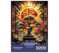Rompecabezas para Adolescentes De 1000 Piezas Kintsugi Asian Bonsai Rompecabezas para Adultos Juguetes Antiestrés Arte De Pared Regalos De Cumpleaños Y Únicos 38x26cm/1000pcs