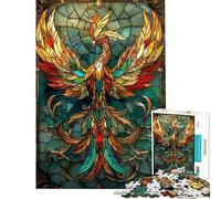 Rompecabezas para Adolescentes de 1000 Piezas Kintsugi Ave Fénix Rompecabezas para Adultos Juego práctico Decoración de Pared Oferta como Regalo para Toda la Familia (Tamaño 38x26cm)