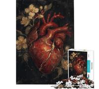 Rompecabezas para Adolescentes de 1000 Piezas Kintsugi Corazón Roto Belleza Renacida Rompecabezas para Adolescentes Juego práctico Decoración de Pared Difícil y desafiante (Tamaño 50x75cm)