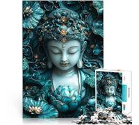 Rompecabezas para Adolescentes de 1000 Piezas Kintsugi del Buda del Loto Zen Juego desafiante Colección de Artistas, Bellas Artes 52x38cm