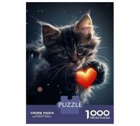 Rompecabezas para Adolescentes De 1000 Piezas Kittens Radiant Love Rompecabezas para Adolescentes Juego Práctico Desafío Difícil Desafiante De Completar 38x26cm/1000pcs