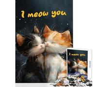 Rompecabezas para Adolescentes de 1000 Piezas Kitty Love Juguete Educativo Gran Regalo para Juegos Familiares Entrena tu Cerebro y Tus Manos tamaño 38x26cm