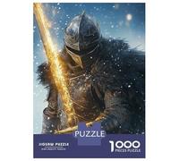 Rompecabezas para Adolescentes De 1000 Piezas Knight of The Flame Rompecabezas para Adultos Juego De Ingenio para Mejorar La Memoria Actividades Divertidas En Casa 70x50cm/1000pcs