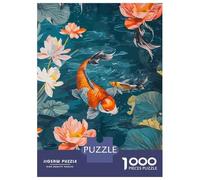 Rompecabezas para Adolescentes De 1000 Piezas Koi Fish Pop Art Colorful Rompecabezas para Adolescentes Juegos Relajantes para La Diversión Familiar Juego Desafiante Regalos 70x50cm/1000pcs