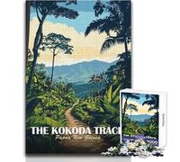 Rompecabezas para Adolescentes de 1000 Piezas: Kokoda Track, Papúa Nueva Guinea Diversión Familiar y Noche de Juegos Ideas de Regalos para divertirse en Familia Tamaño 38x26cm