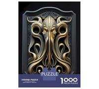 Rompecabezas para Adolescentes De 1000 Piezas Kraken Golden Art Deco Rompecabezas para Adultos Juegos Familiares Análisis Y Lógica Cumpleaños Y Navidad 70x50cm/1000pcs