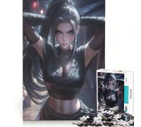 Rompecabezas para Adolescentes de 1000 Piezas Kunoichi en una Aldea, Juguetes antiestrés, desafío difícil, fortalece el Amor Entre Parejas 38x52cm