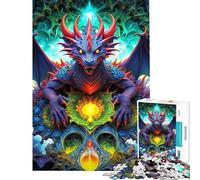 Rompecabezas para Adolescentes de 1000 Piezas La búsqueda del dragón Rompecabezas para Adultos Juegos Familiares Un desafío difícil Actividades Divertidas para Hacer en casa (tamaño 50x75cm)