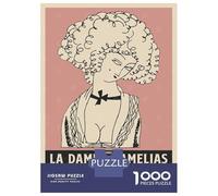 Rompecabezas para Adolescentes De 1000 Piezas La Dame Aux Camelias Vintage Rompecabezas Juegos Relajantes Difícil Difícil Diversión Actividades En Casa, 70x50cm/1000pcs