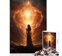 Rompecabezas para Adolescentes de 1000 Piezas La Diosa Delante de mí Juguete para decoración de Pared Regalos para el Amigo Secreto Juegos Divertidos Actividades para el hogar tamaño 38x26cm