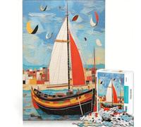 Rompecabezas para Adolescentes de 1000 Piezas: La Esencia de los Barcos navegando, Juego de ingenio, interacción Entre Padres e Hijos, Regalo de cumpleaños, Regalos 50x75cm