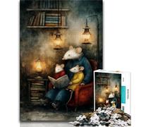 Rompecabezas para Adolescentes de 1000 Piezas: La Familia del ratón, Juguetes educativos para Leer y Aprender, Juegos Familiares, cumpleaños (38x26cm)