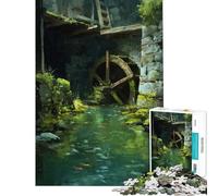 Rompecabezas para Adolescentes de 1000 Piezas La gruta del Viejo Molino Un desafío Educativo Divertido y entretenido Juegos relajantes para Mayores de 14 años Juego de Rompecabezas Disponible 38x52cm