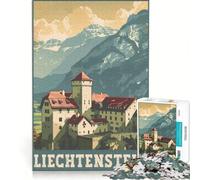 Rompecabezas para Adolescentes de 1000 Piezas: La Joya escondida de Liechtenstein Juguete Educativo, Divertido y con Humor cumpleaños y Navidad 38x52cm