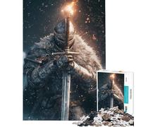 Rompecabezas para Adolescentes de 1000 Piezas La Llama Eterna del Caballero Rompecabezas para Adolescentes Corte de precisión Difícil y desafiante Juego de ingenio para Toda la Familia 50x75cm