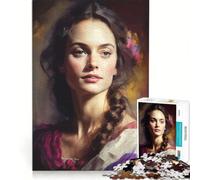 Rompecabezas para Adolescentes de 1000 Piezas La Mujer pintora Juego Familiar Actividades Divertidas en casa fortalece el Amor Entre Parejas 38x26cm