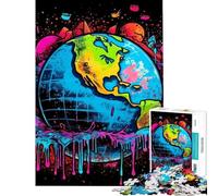 Rompecabezas para Adolescentes de 1000 Piezas La Tierra es frágil Rompecabezas Tellus para Adultos Juegos relajantes para divertirse en Familia Ideal para cumpleaños y Navidad (tamaño 38x52cm)