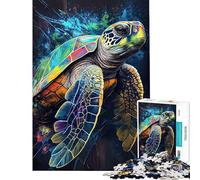 Rompecabezas para Adolescentes de 1000 Piezas La Tortuga Paciente Rompecabezas para Adultos Juguetes antiestrés Divertidos y con Humor Fomenta la interacción Entre Padres e Hijos (tamaño 38x52cm)