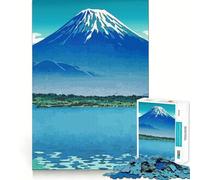 Rompecabezas para Adolescentes de 1000 Piezas Lago Shoji y Monte Fuji Diseño de Corte preciso Diversión para Resolver Problemas Tiempo de relajación y diversión Decoración navideña Arte (50x75cm)