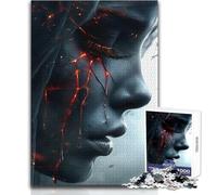 Rompecabezas para Adolescentes de 1000 Piezas, Lágrimas de Lava, para Disfrutar de Horas de Tranquilidad y Tranquilidad, Corte Limpio, Juguete Artesanal Duradero, tamaño 38x52cm