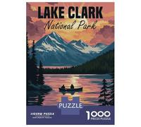 Rompecabezas para Adolescentes De 1000 Piezas Lake Clark National Park Rompecabezas para Adultos Juegos Relajantes Una Obra De Arte Cumpleaños 52x38cm/1000pcs