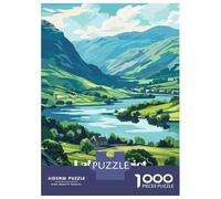 Rompecabezas Para Adolescentes De 1000 Piezas Lake District National Park Illustration Rompecabezas Para Adolescentes Juegos Relajantes Decoración Perfecta Regalos De Cumpleaños Y Únicos 70x50cm/1000p