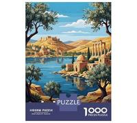 Rompecabezas para Adolescentes De 1000 Piezas Lake Homs, Syria Travel Rompecabezas Juegos Relajantes Difícil Difícil Diversión Actividades En Casa, 52x38cm/1000pcs