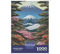 Rompecabezas para Adolescentes De 1000 Piezas Landscapes Japanese Style Rompecabezas para Adultos Juego De Ingenio Decoración De Pared Regalos para Reducir El Estrés 38x26cm/1000pcs