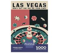 Rompecabezas para Adolescentes De 1000 Piezas Las Vegas Casino Rompecabezas para Adultos Juegos Relajantes Decoración del Hogar 52x38cm/1000pcs