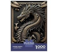 Rompecabezas para Adolescentes De 1000 Piezas Legendary Golden Dragon Rompecabezas para Adultos Juguetes Antiestrés Regalo De Cumpleaños para Cumpleaños, Navidad 70x50cm/1000pcs