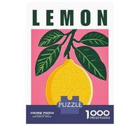 Rompecabezas para Adolescentes De 1000 Piezas Lemon Fruit Illustration Retro Kitchen Poster Rompecabezas para Adolescentes Juego Práctico Desafío Difícil Desafiante De Completar 70x50cm/1000pcs