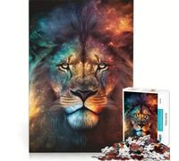 Rompecabezas para Adolescentes de 1000 Piezas, León Astral, Decoración de Pared de Juguete, para diversión Familiar, Regalo de cumpleaños, Regalos de Viaje, 50x75cm