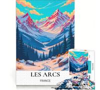 Rompecabezas para Adolescentes de 1000 Piezas: ¡Les Arcs Impresionante! Juguetes para armar, interacción Entre Padres e Hijos, cumpleaños y Navidad 38x52cm
