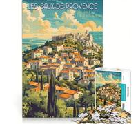 Rompecabezas para Adolescentes de 1000 Piezas Les Baux-de-Provence, Juego Familiar, Actividades Divertidas en casa, Regalo de cumpleaños, Regalos de Viaje 50x75cm
