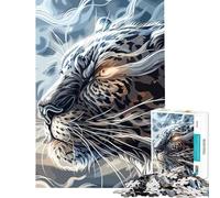 Rompecabezas para Adolescentes de 1000 Piezas Leyenda mística del Tigre desafiante para completar Regalo de cumpleaños decoración del hogar Juguetes para Mayores de 14 años (38x52cm)