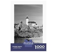 Rompecabezas para Adolescentes De 1000 Piezas Lighthouse on Rocky Coast Rompecabezas para Adultos Juegos Relajantes Regalos De Cumpleaños para Amigos Y Familiares 70x50cm/1000pcs