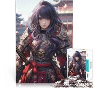 Rompecabezas para Adolescentes de 1000 Piezas Linda Chica Ninja samurái Juego Familiar para y Colección de Artistas, Bellas Artes 52x38cm