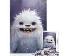 Rompecabezas para Adolescentes de 1000 Piezas Lindo Monstruo Yeti Juguetes de Bricolaje Grandes Regalos y Juguetes Juegos Familiares Que mejoran el Amor en Pareja tamaño 38x52cm