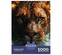 Rompecabezas para Adolescentes De 1000 Piezas Lion in Water Close-Up Rompecabezas para Adultos Juego Práctico Pero Divertido Y Humorístico Regalo De Cumpleaños, Regalos, 52x38cm/1000pcs