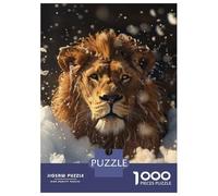 Rompecabezas para Adolescentes De 1000 Piezas Lion Take A Shower Rompecabezas para Adultos Juego Práctico Pero Divertido Y Humorístico Regalo De Cumpleaños, Regalos, 38x26cm/1000pcs