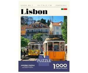 Rompecabezas para Adolescentes De 1000 Piezas Lisbon Portugal Travel Art Rompecabezas para Adolescentes Juego Práctico Desafío Difícil Desafiante De Completar 38x26cm/1000pcs